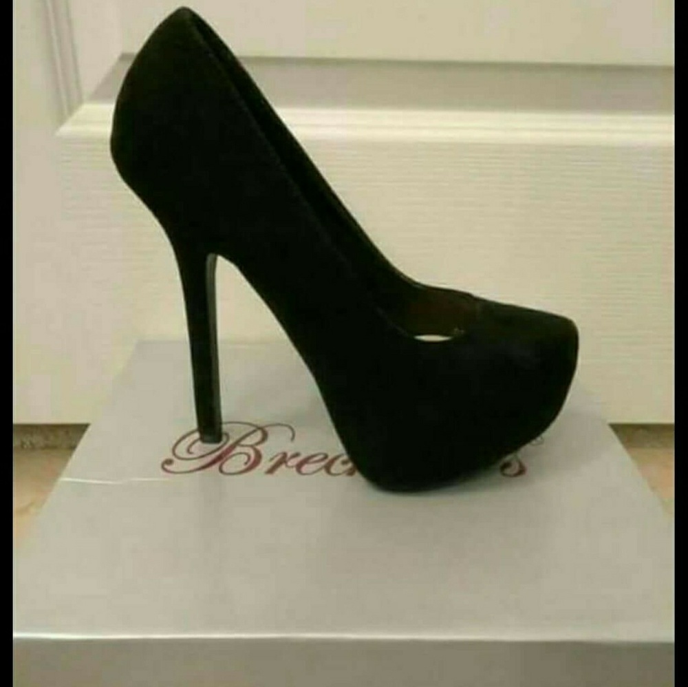 Suede Platform Heels